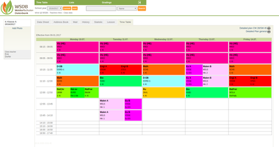 Lists-Classlist-Timetable